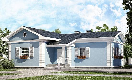 090-004-П Проект одноэтажного дома, доступный домик из газобетона Сочи | Проекты домов от House Expert