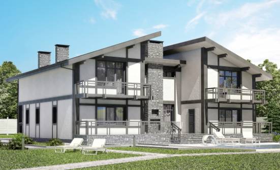 280-002-П Проект двухэтажного дома с мансардой, простой домик из кирпича Сочи | Проекты домов от House Expert