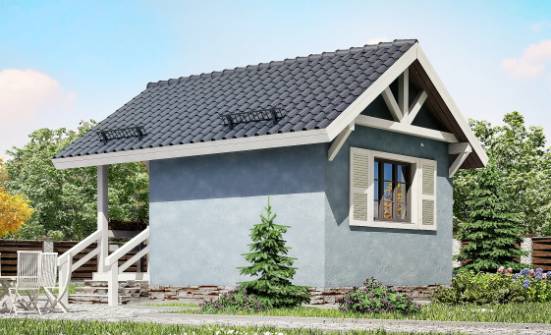 020-001-П Проект одноэтажного дома, экономичный домик из дерева Сочи | Проекты домов от House Expert