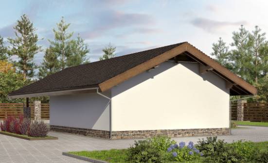 060-005-Л Проект гаража из кирпича Сочи | Проекты одноэтажных домов от House Expert