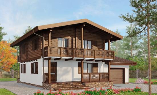 200-011-П Проект двухэтажного дома мансардой, средний домик из газосиликатных блоков Сочи | Проекты домов от House Expert