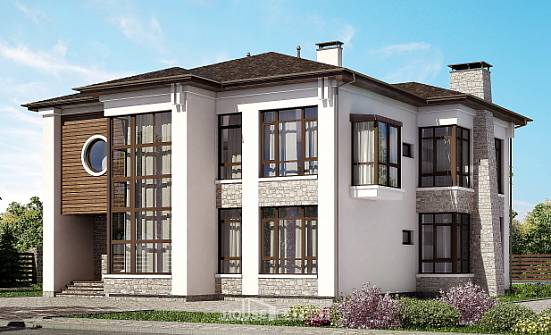 300-005-П Проект двухэтажного дома, просторный дом из кирпича Сочи | Проекты домов от House Expert