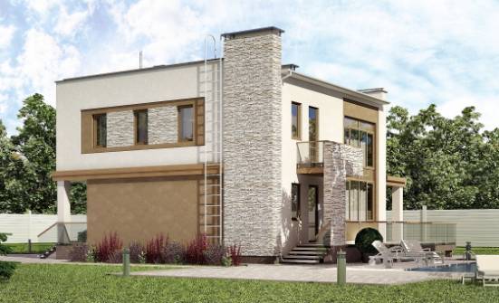 185-001-П Проект двухэтажного дома, классический коттедж из поризованных блоков Сочи | Проекты домов от House Expert
