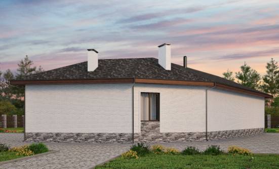 145-001-Л Проект бани из теплоблока Сочи | Проекты одноэтажных домов от House Expert
