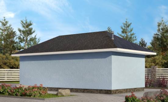 040-001-Л Проект гаража из блока Сочи | Проекты одноэтажных домов от House Expert
