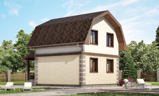 070-004-П Проект двухэтажного дома с мансардой, красивый дом из газобетона Сочи | Проекты домов от House Expert