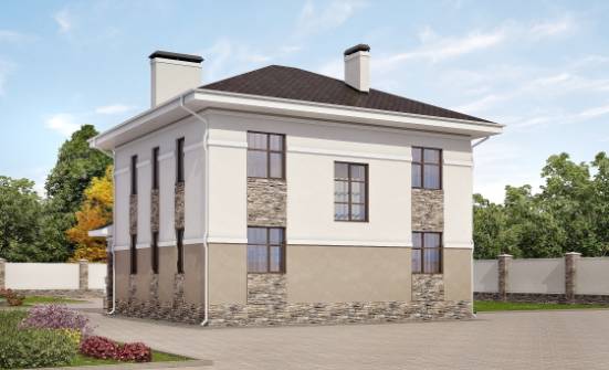 150-014-П Проект двухэтажного дома, доступный дом из твинблока Сочи | Проекты домов от House Expert