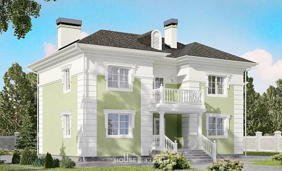 155-005-П Проект двухэтажного дома, скромный загородный дом из арболита Сочи | Проекты домов от House Expert