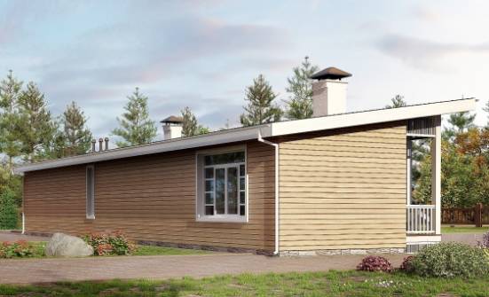 110-004-Л Проект бани из кирпича Сочи | Проекты одноэтажных домов от House Expert