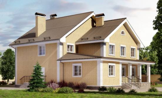 320-003-Л Проект двухэтажного дома, просторный загородный дом из бризолита Сочи | Проекты домов от House Expert
