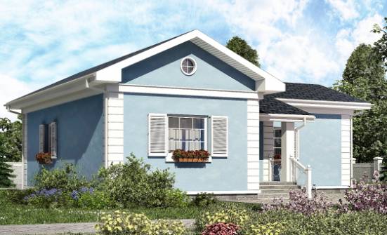 090-004-П Проект одноэтажного дома, доступный домик из газобетона Сочи | Проекты домов от House Expert