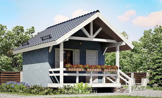 020-001-П Проект одноэтажного дома, экономичный домик из дерева Сочи | Проекты домов от House Expert