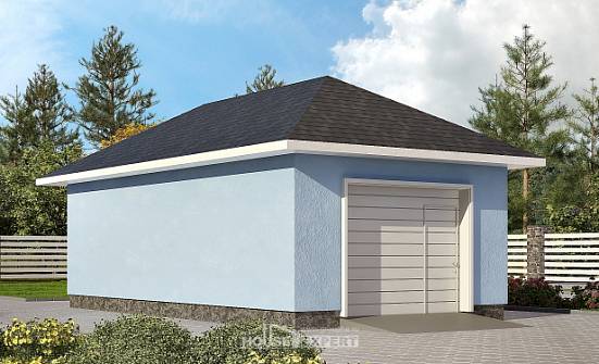 040-001-Л Проект гаража из блока Сочи | Проекты домов от House Expert