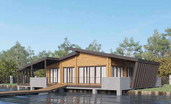 100-007-П Проект бани из бревен Сочи | Проекты одноэтажных домов от House Expert