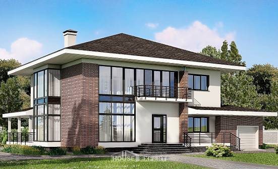 275-002-П Проект двухэтажного дома, гараж, огромный дом из кирпича Сочи | Проекты домов от House Expert