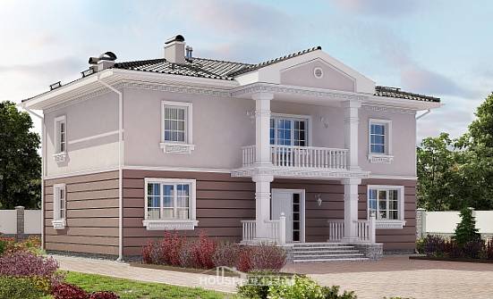 210-005-П Проект двухэтажного дома, средний дом из газосиликатных блоков Сочи | Проекты домов от House Expert