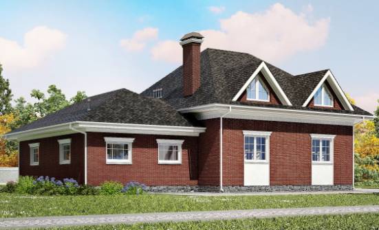 290-002-П Проект двухэтажного дома мансардой, гараж, уютный дом из поризованных блоков Сочи | Проекты домов от House Expert