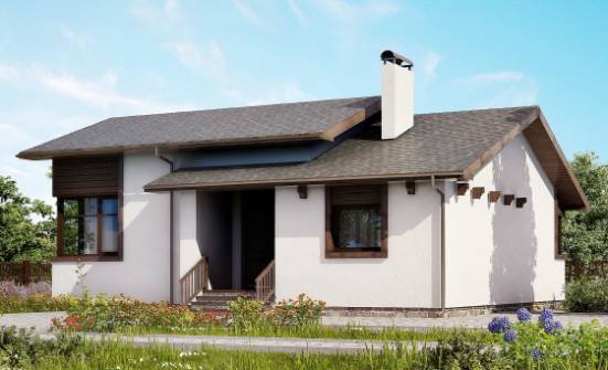 110-003-П Проект одноэтажного дома, красивый домик из керамзитобетонных блоков Сочи | Проекты домов от House Expert