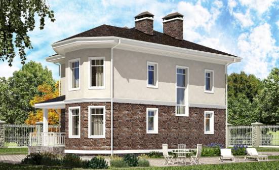 120-001-Л Проект трехэтажного дома, экономичный дом из керамзитобетонных блоков Сочи | Проекты домов от House Expert