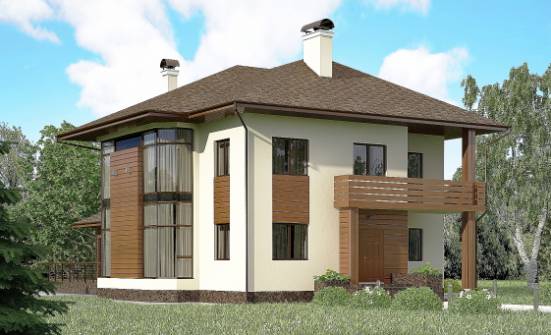 300-001-П Проект двухэтажного дома, большой коттедж из кирпича Сочи | Проекты домов от House Expert