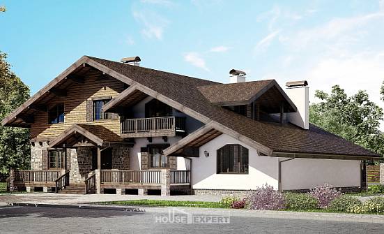 320-002-П Проект двухэтажного дома мансардный этаж, классический загородный дом из кирпича Сочи | Проекты домов от House Expert