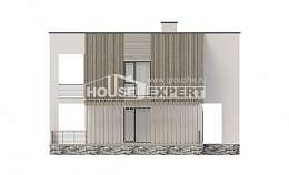 150-017-П Проект двухэтажного дома, доступный дом из твинблока, Сочи