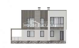 150-017-П Проект двухэтажного дома, классический домик из газобетона Сочи, House Expert