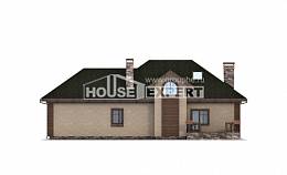 180-010-П Проект двухэтажного дома с мансардой и гаражом, современный загородный дом из арболита Сочи, House Expert