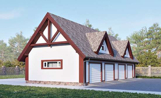 145-002-Л Проект гаража из керамзитобетонных блоков Сочи | Проекты домов от House Expert