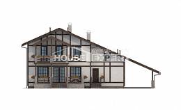 250-002-Л Проект двухэтажного дома мансардой, гараж, красивый дом из кирпича Сочи, House Expert