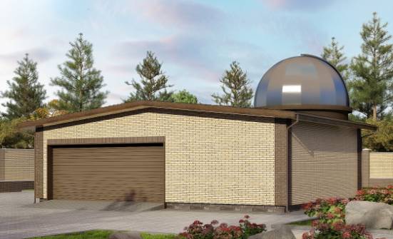 075-001-Л Проект гаража из кирпича Сочи | Проекты домов от House Expert