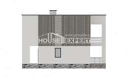 150-017-П Проект двухэтажного дома, скромный домик из газобетона, Сочи