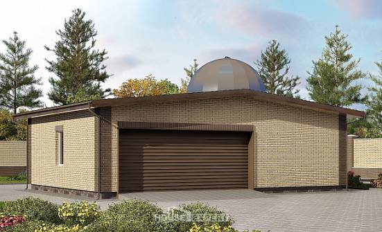 075-001-Л Проект гаража из кирпича Сочи | Проекты домов от House Expert