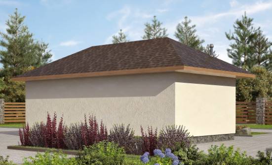 040-001-П Проект гаража из бризолита Сочи | Проекты домов от House Expert